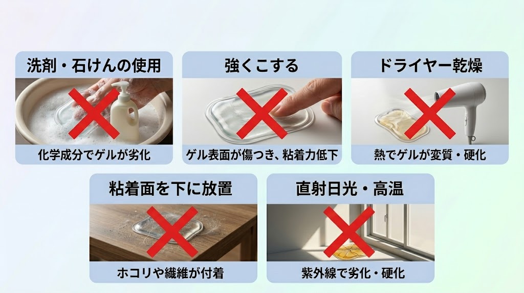 オムロン ロングライフパッド やってはいけないNGお手入れ5選