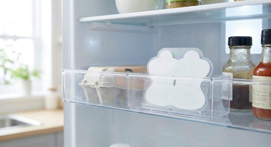 冷蔵庫に保管されたオムロン ロングライフパッド