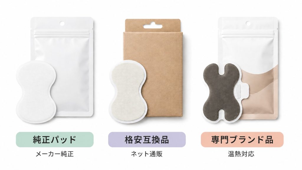 純正パッド・格安互換品・専門ブランド品を比較した画像