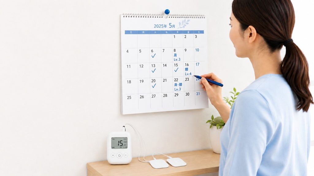 recording-therapy-session-on-calendar